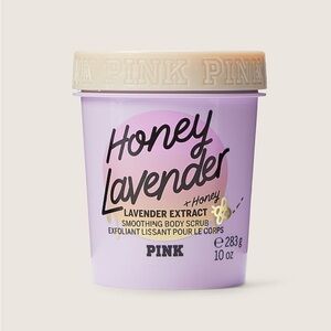 🆕💕PINK ~ VICTORIAS SECRET SOOTHING BODY SCRUB IN HONEY LAVENDER